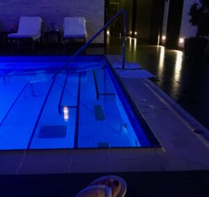 Pool at the Sanitas Spa at Otel Bilkent in Ankara Turkey where I had a JoBros Ayurvedic Massage